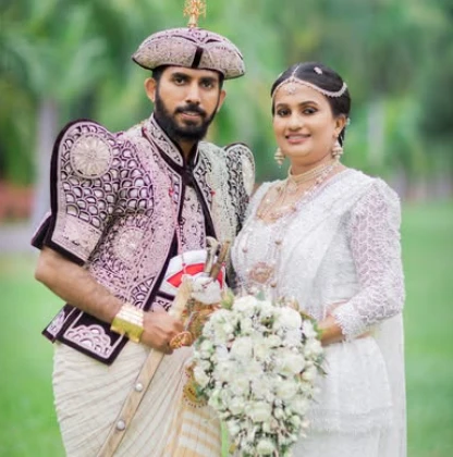 Wedding moment shared by Greshan Prasad